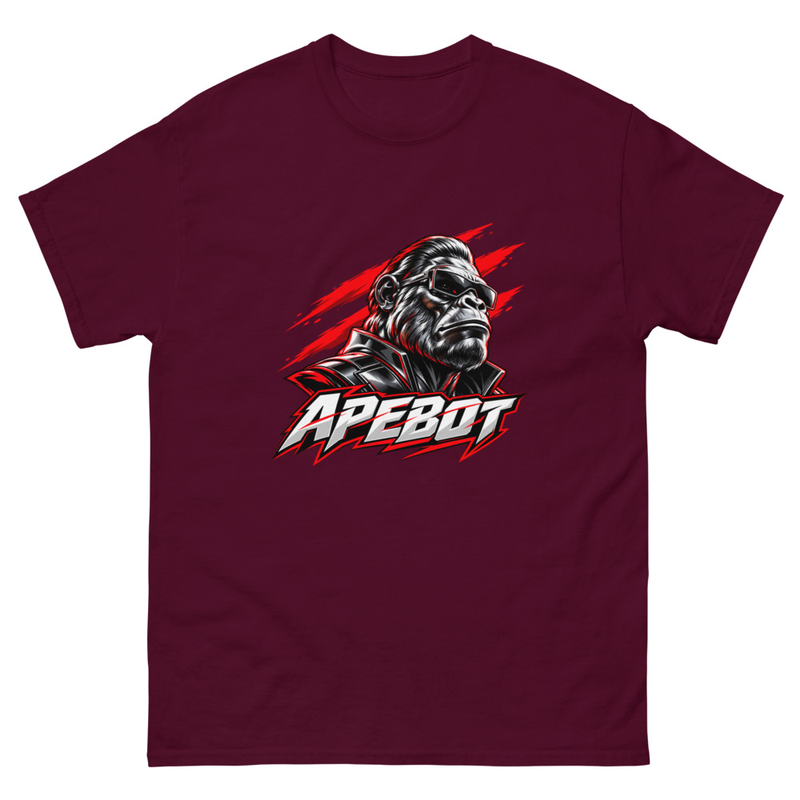 Redline Ape Classic Tee â€” ApeBot design mockup