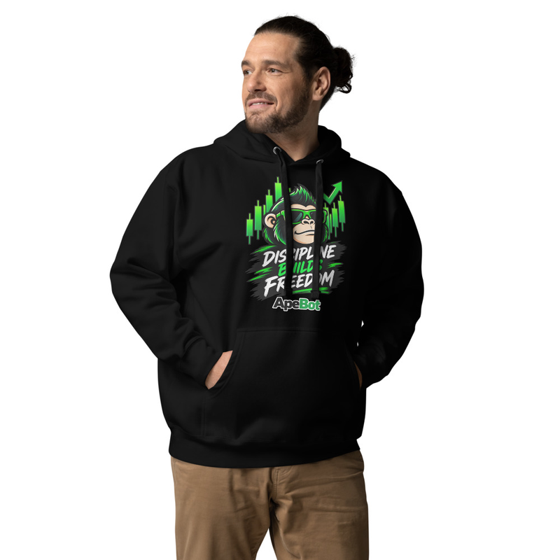 Discipline Builds Freedom Hoodie â€” ApeBot design mockup